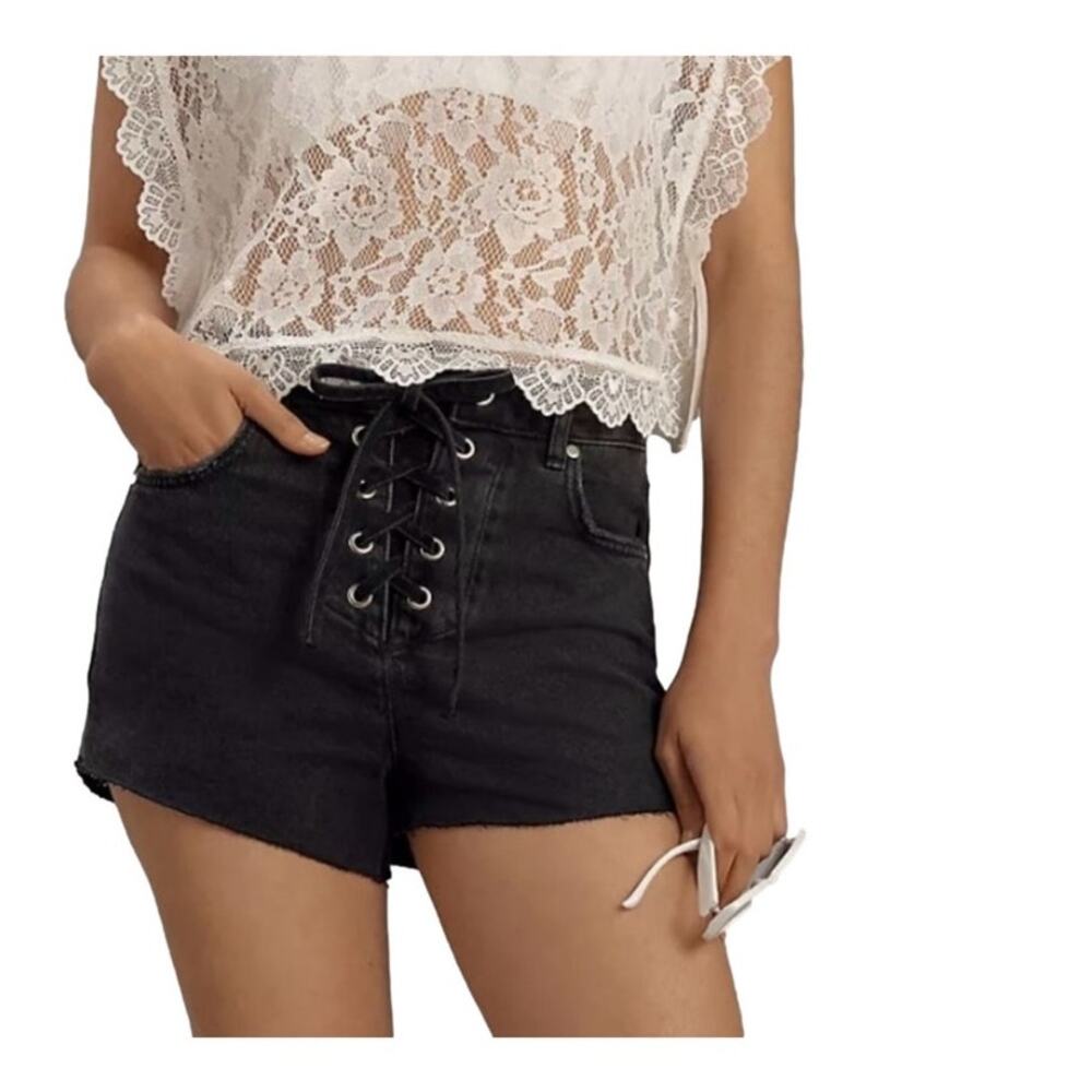 Anthropologie Black Jean Shorts